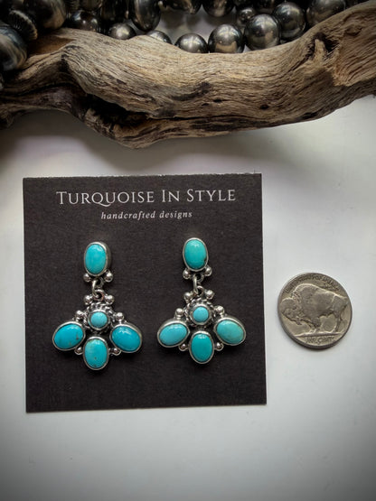 Federico Turquoise Dangle Earrings #2