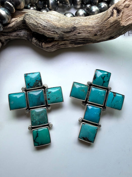 Federico Turquoise Cross Pendants