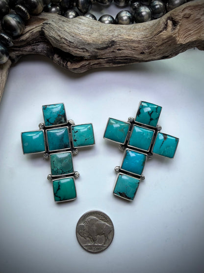 Federico Turquoise Cross Pendants