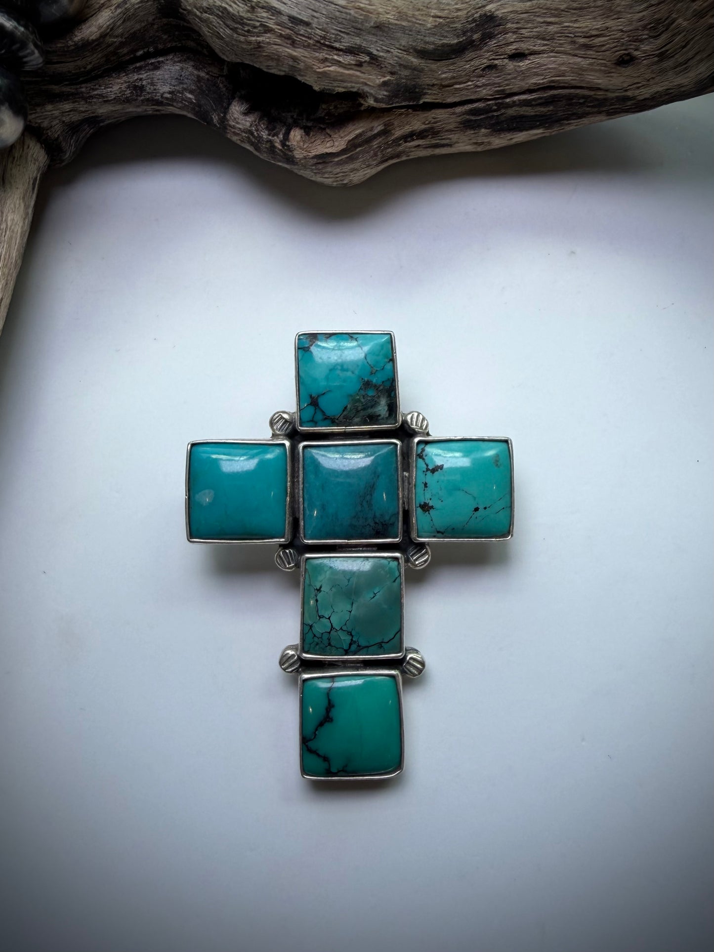 Federico Turquoise Cross Pendants
