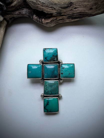 Federico Turquoise Cross Pendants