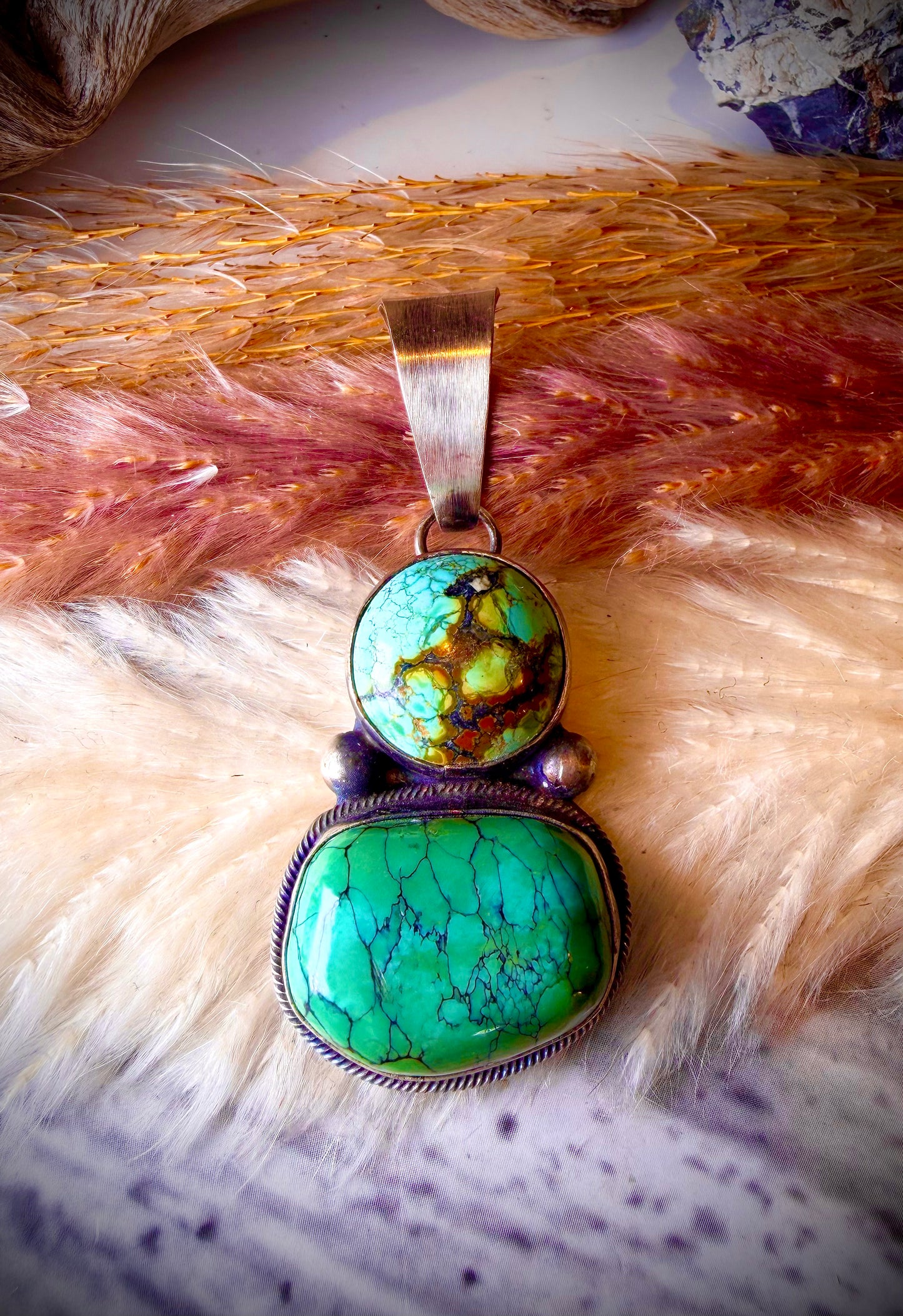 Two Stone Blue Moon Pendant