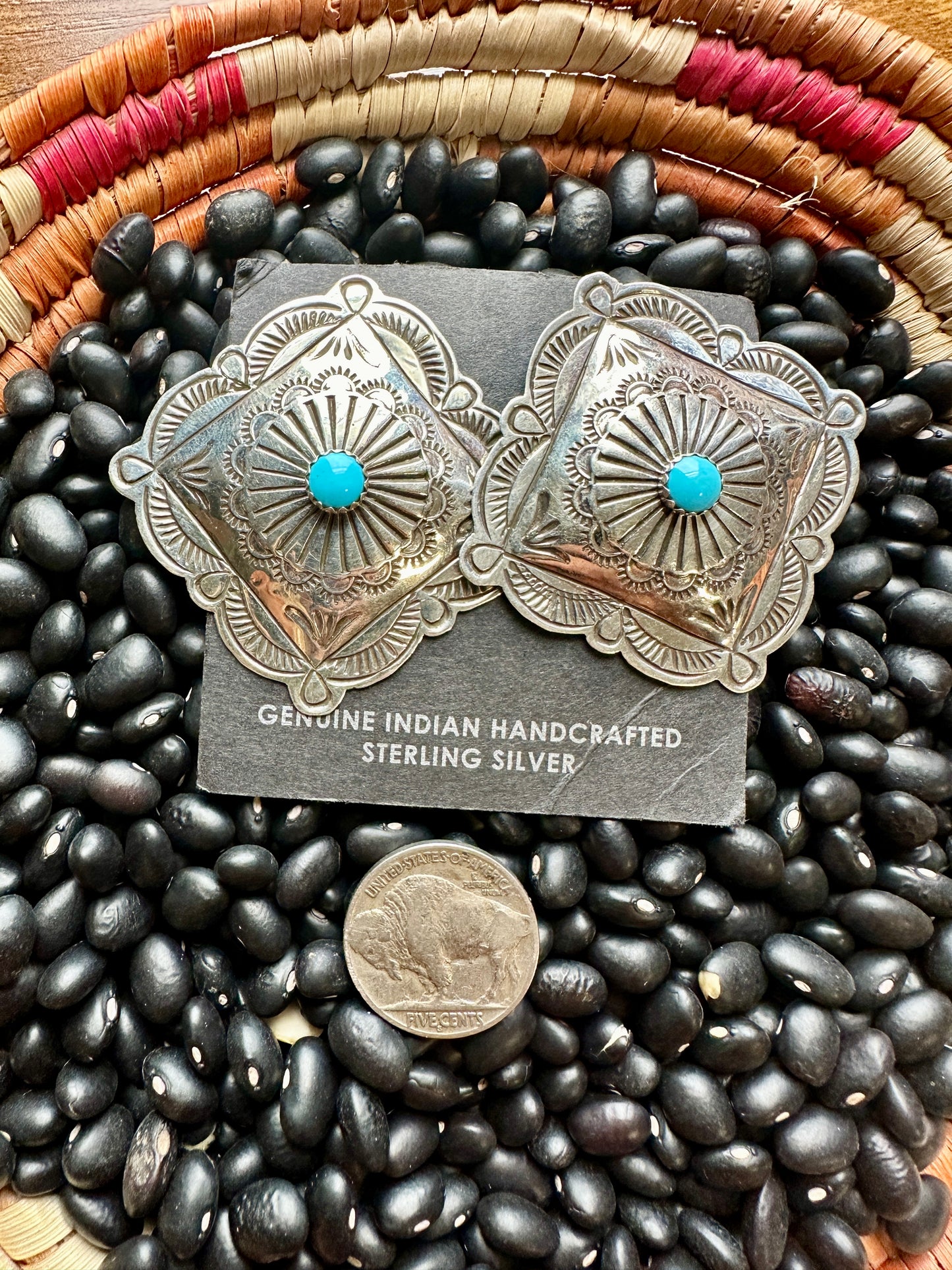 Blackgoat Concho Earrings