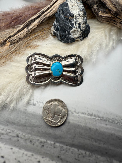 Butterfly Pin with Turquoise