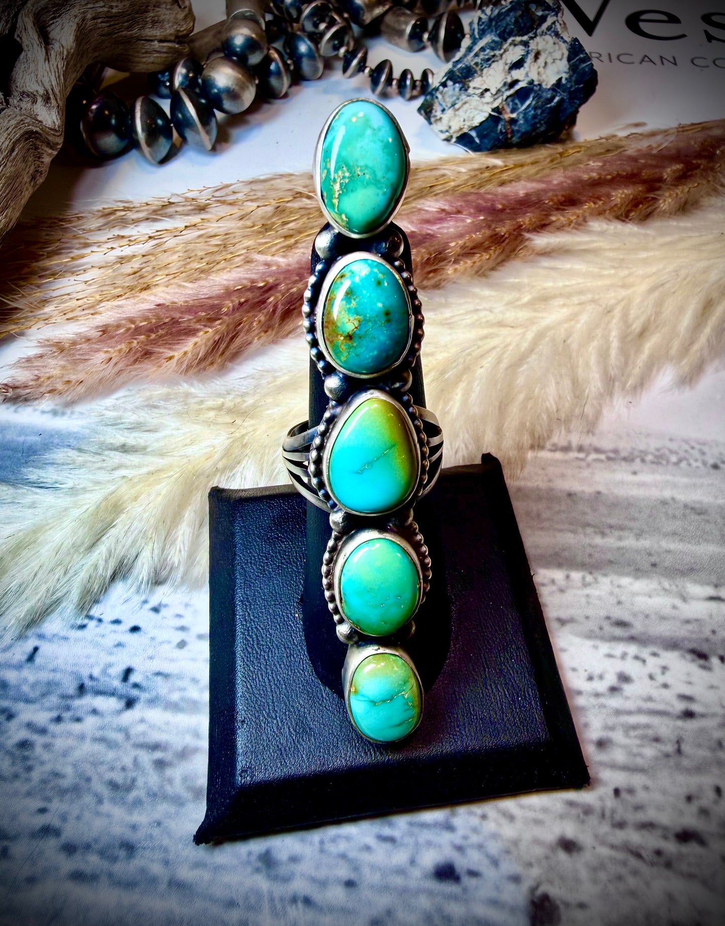 Megan's Five Stone Crawler Ring (Size 9)