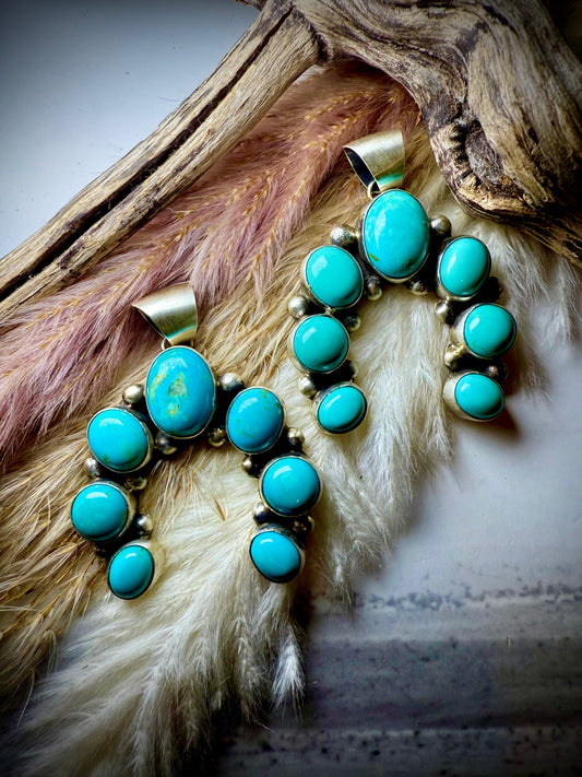 Augustine Largo Kingman Turquoise Naja Pendant