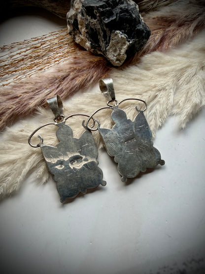 Allison Dishta Larger Inlay Butterfly Pendants