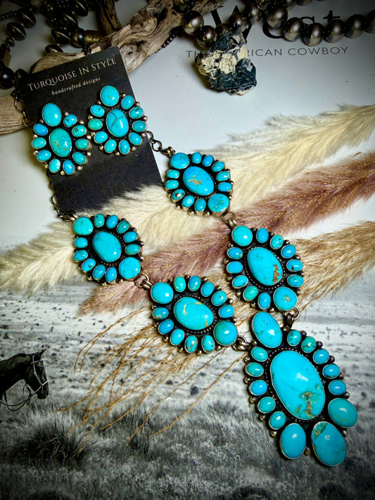 The Blaze Cluster Necklace Set