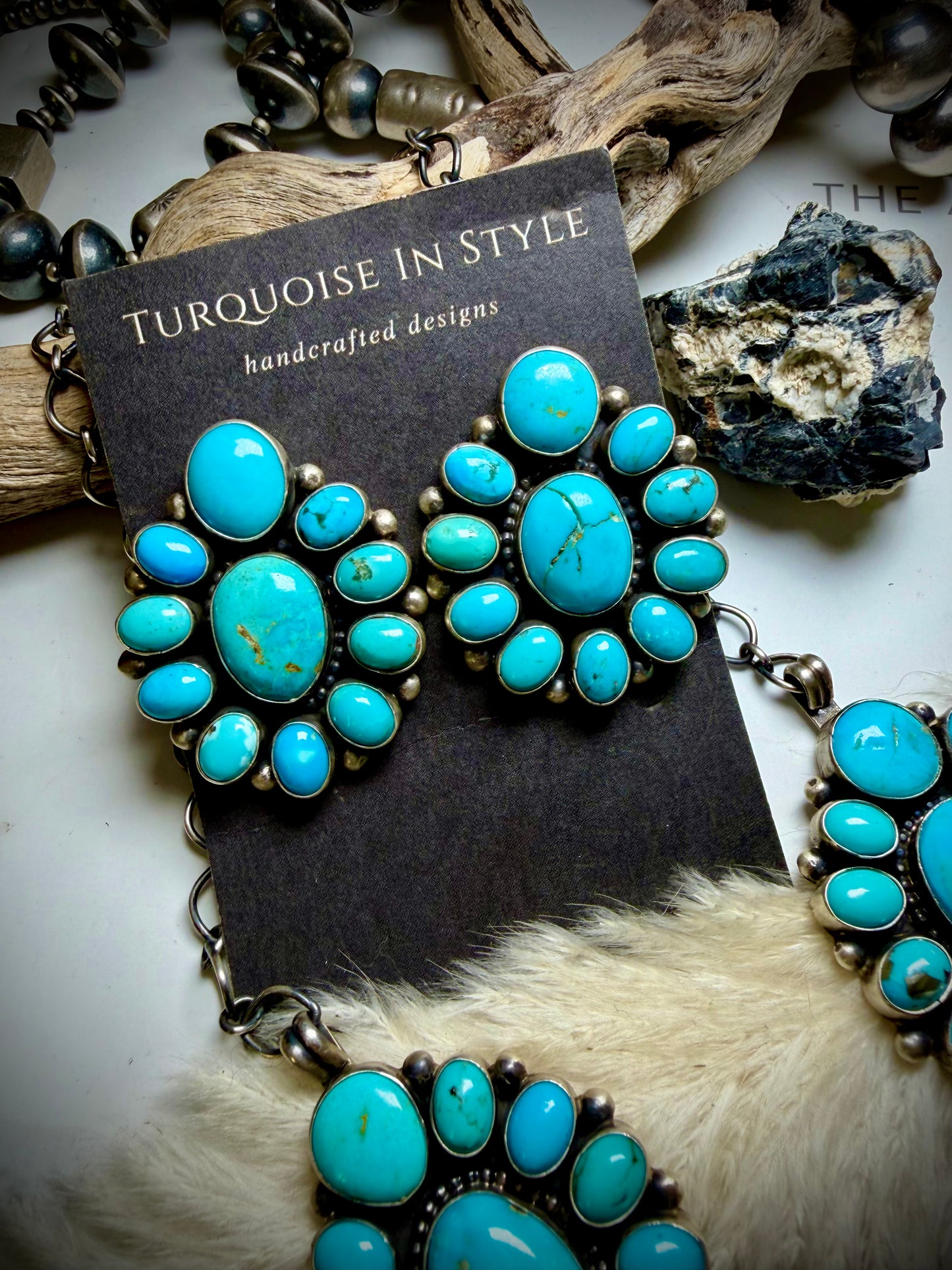The Blaze Cluster Necklace Set