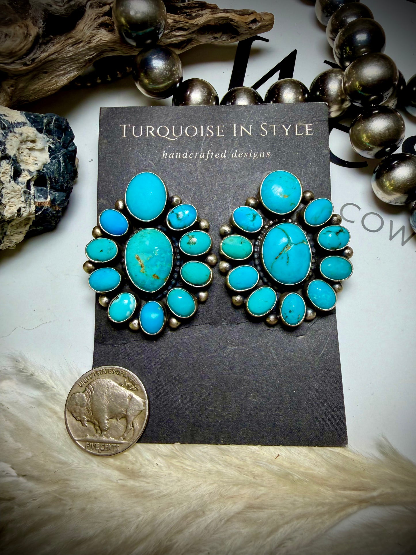 The Blaze Cluster Necklace Set