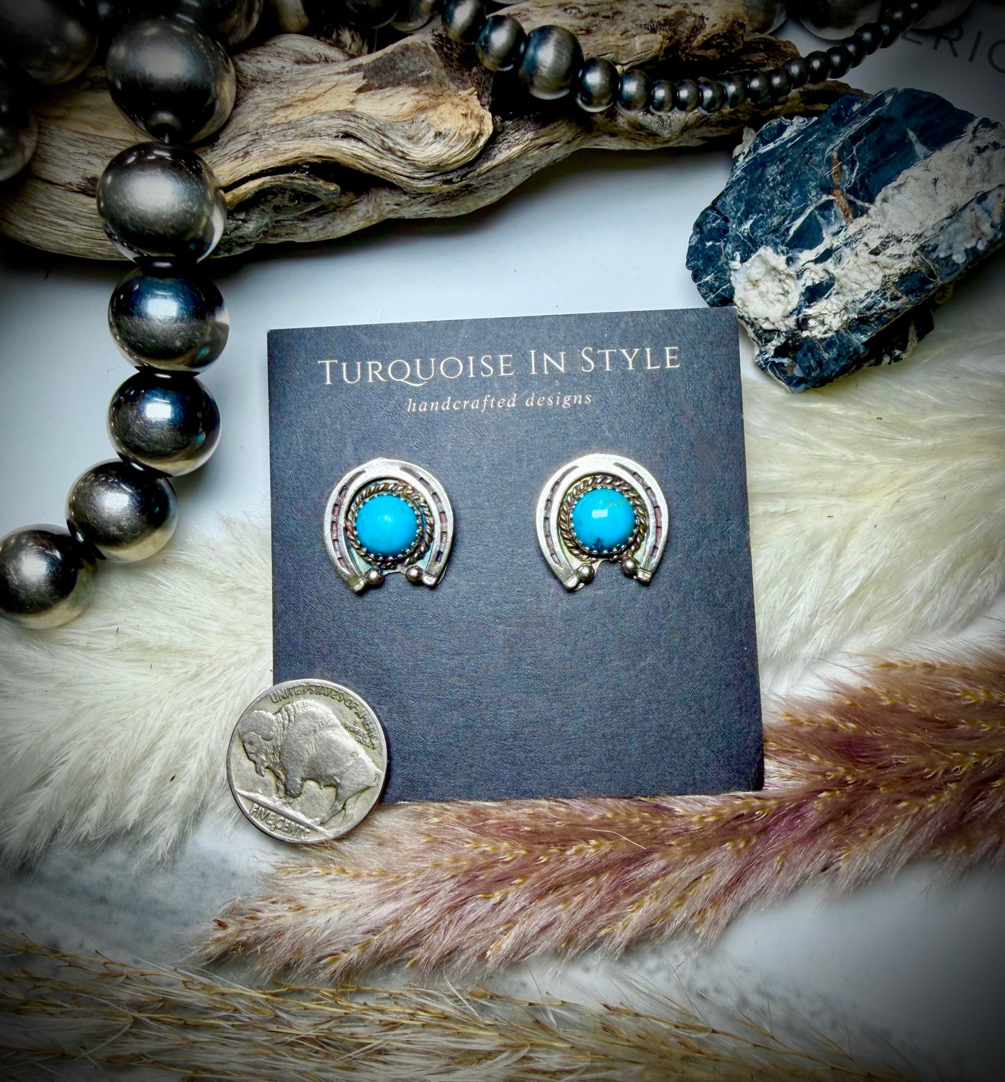 Annette Chiqito Horseshoe Studs