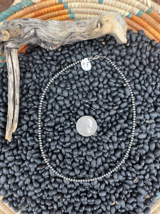 16" 3mm Navajo Pearl Necklace
