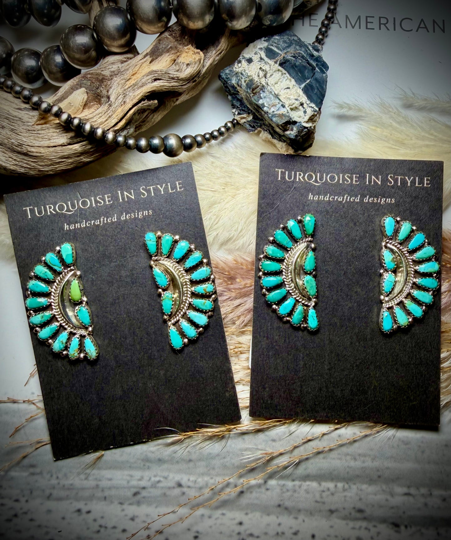 Zetia Begay Half Cluster Top Post Studs