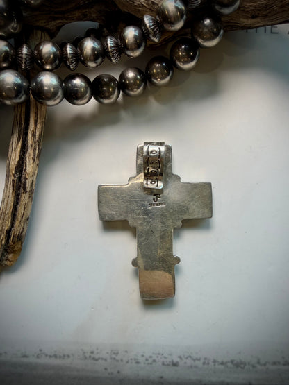 Federico Turquoise Cross Pendant