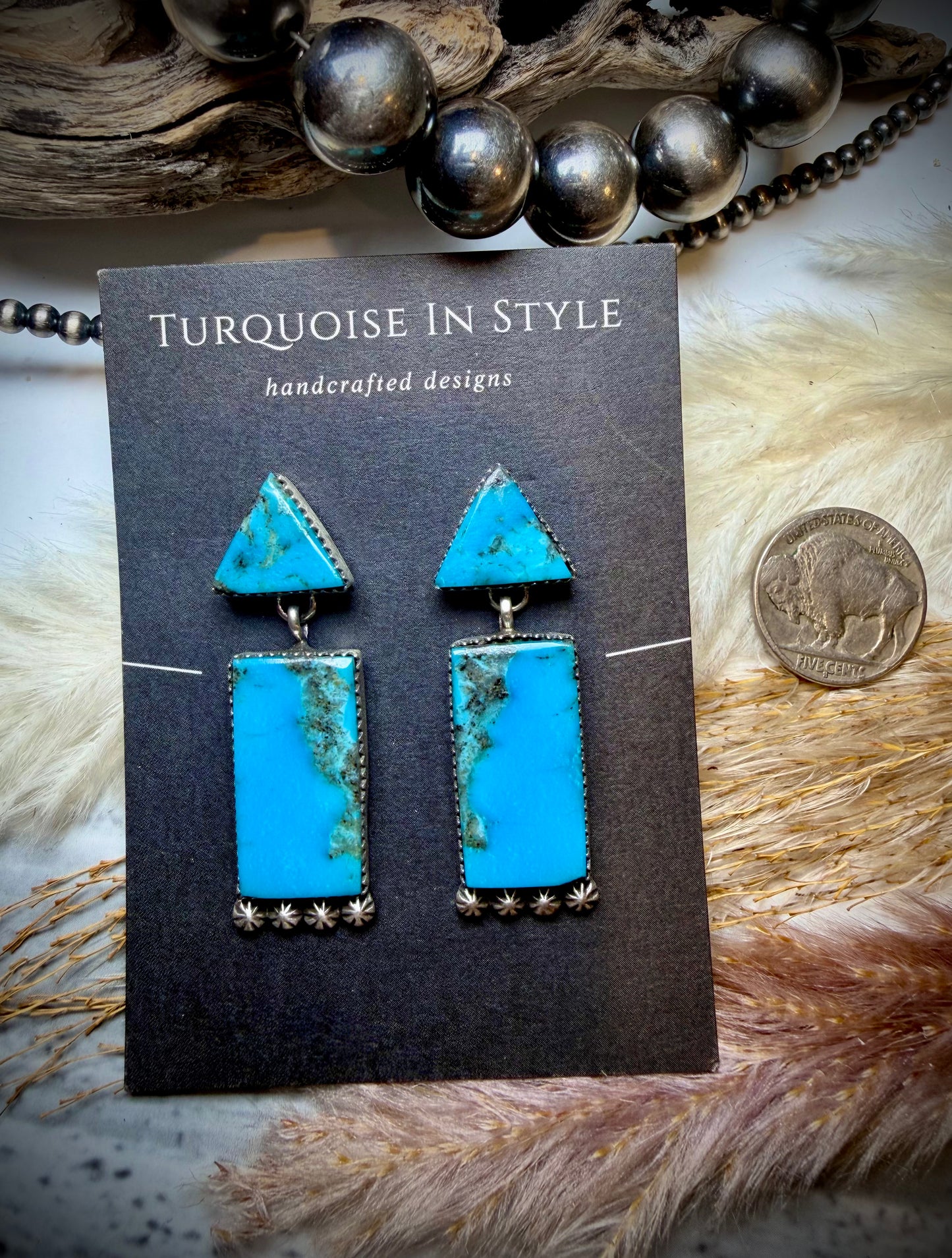 Selina Warner Blue Dangles