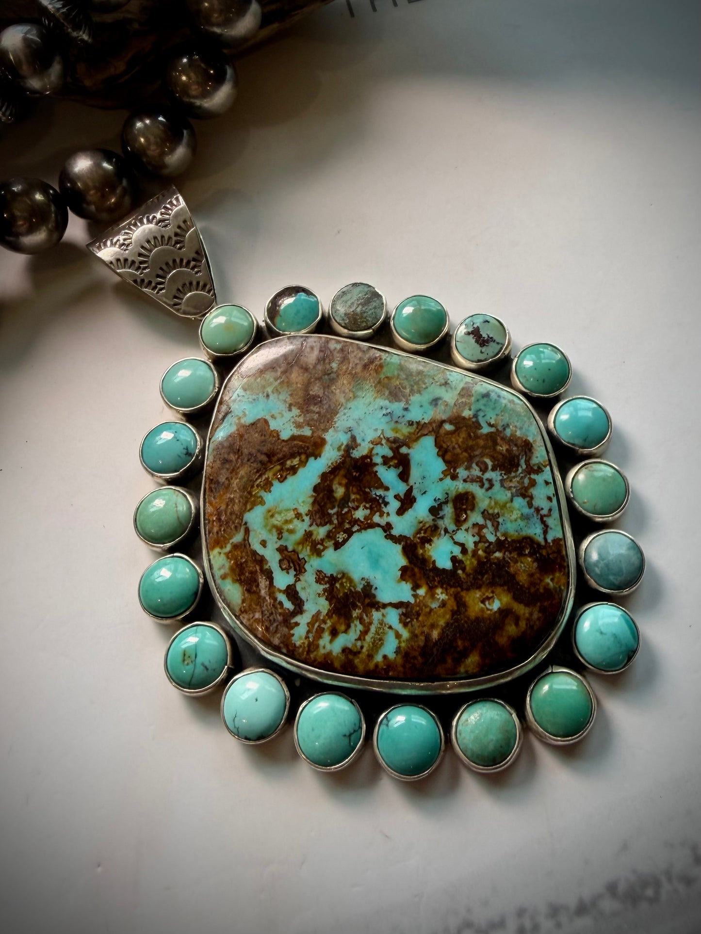 Federico Massive Royston Turquoise Pendant