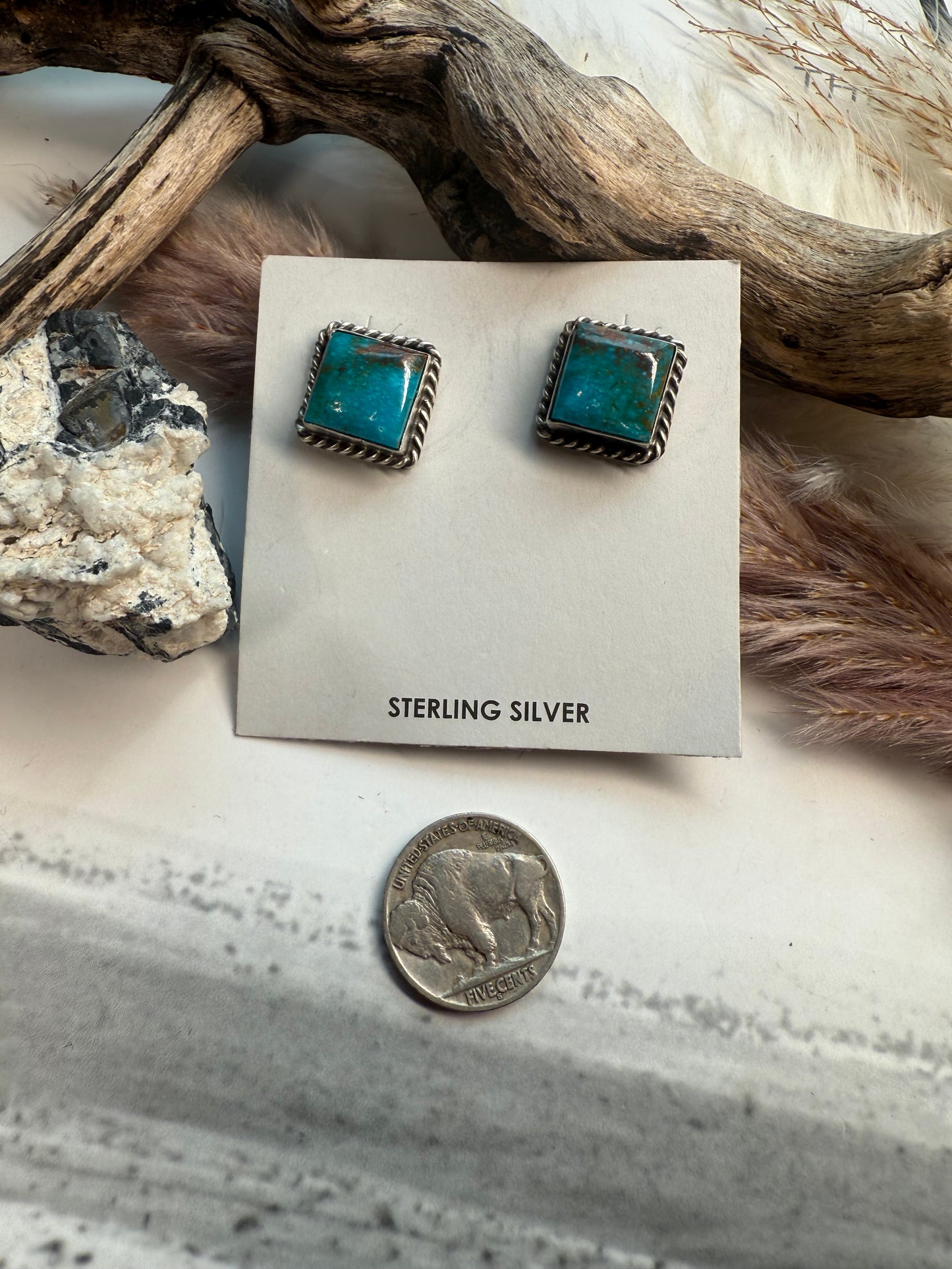 Judith Dixon Square Studs #3