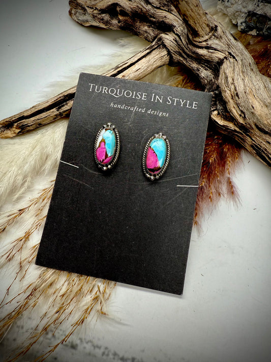 Cotton Candy Studs