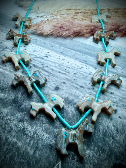 Horse Fetish Necklace Set