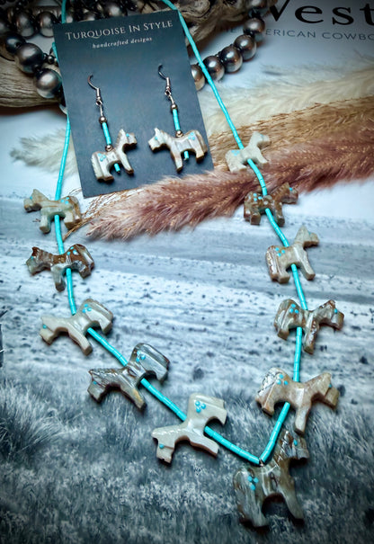 Horse Fetish Necklace Set