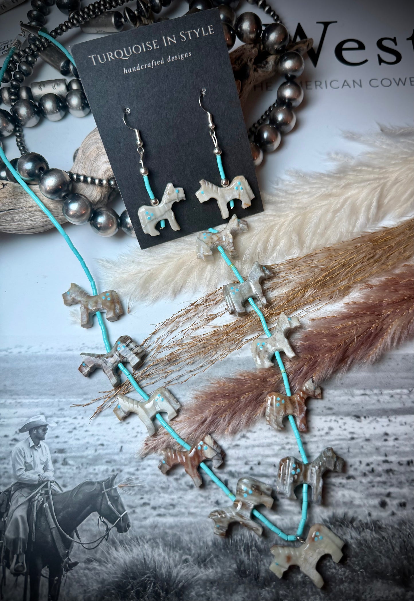 Horse Fetish Necklace Set
