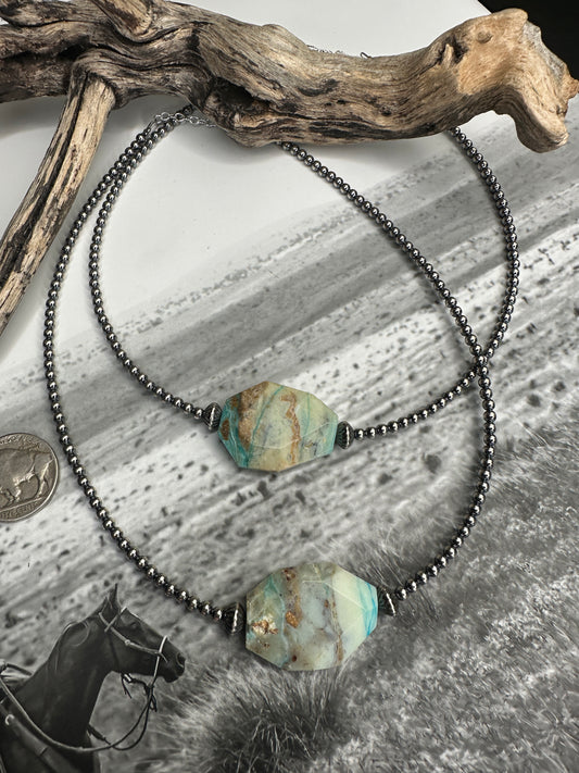 Peruvian Opal on 3mm Pearls