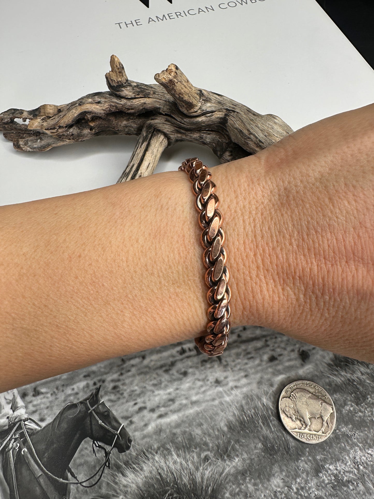 Elaine Tahe Copper Cuff