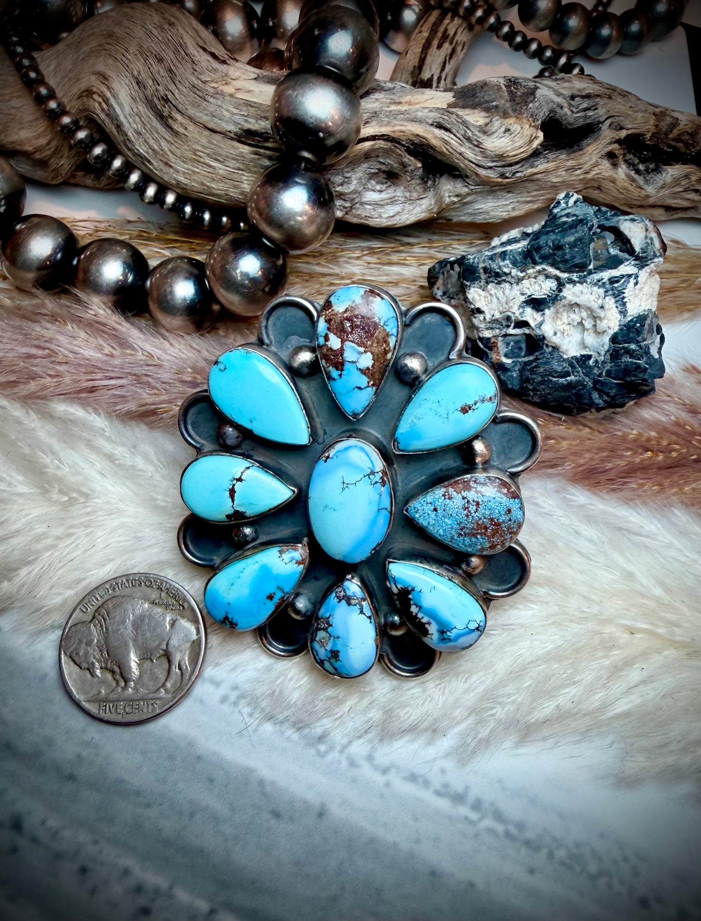 Golden Hills Custer Ring by Lyle Piaso