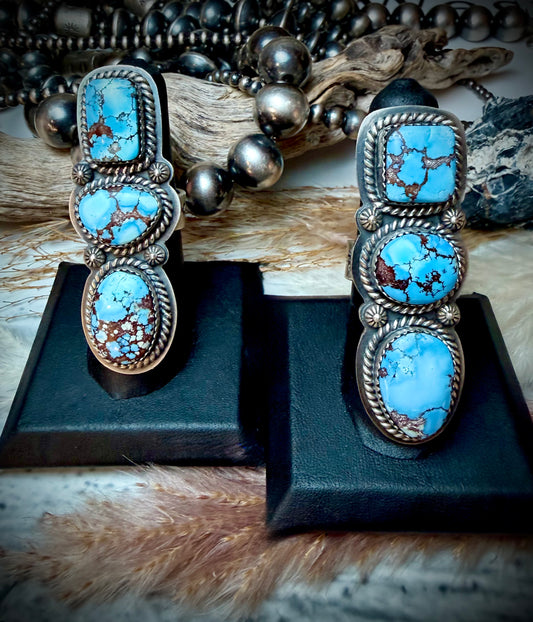 Three Stone Golden Hills Crawler Ring