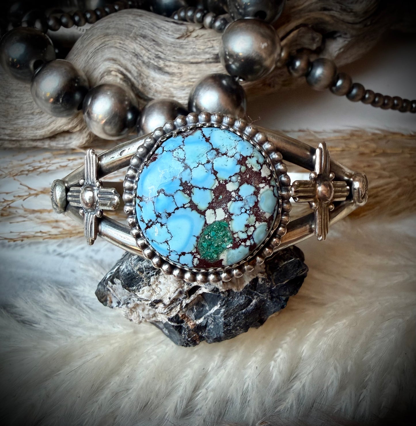 Large Single Stone Golden Hills Cuff