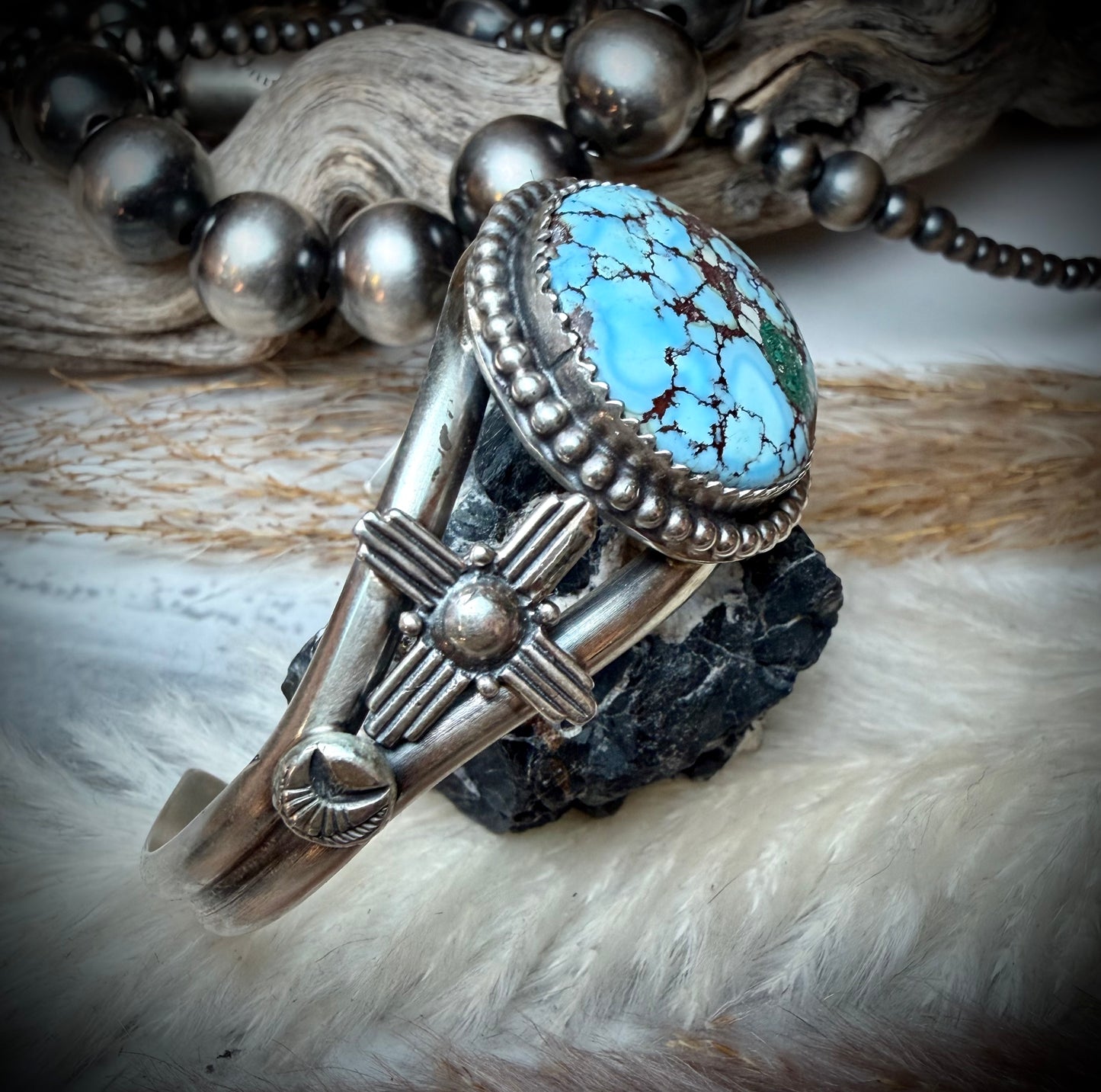 Large Single Stone Golden Hills Cuff