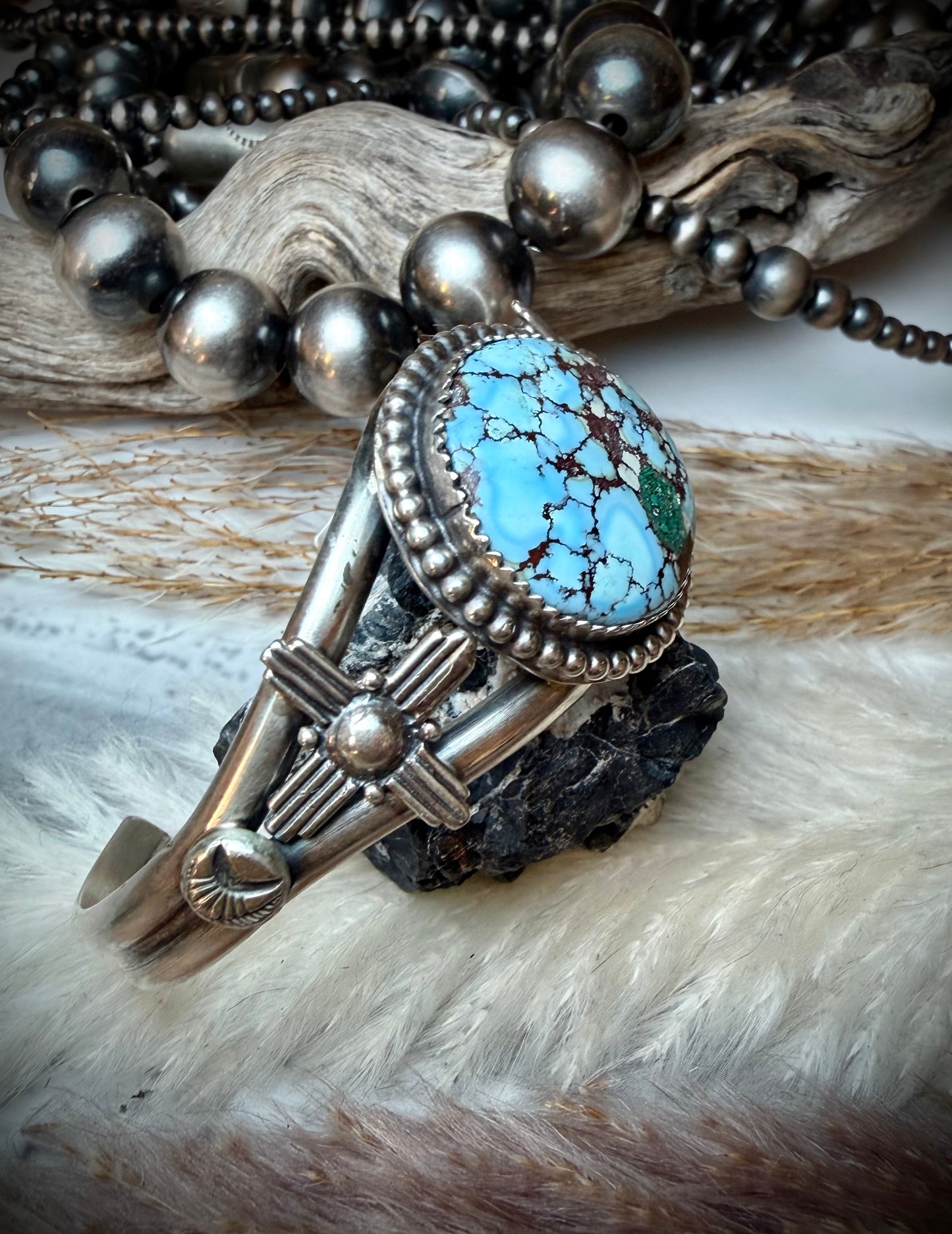 Large Single Stone Golden Hills Cuff