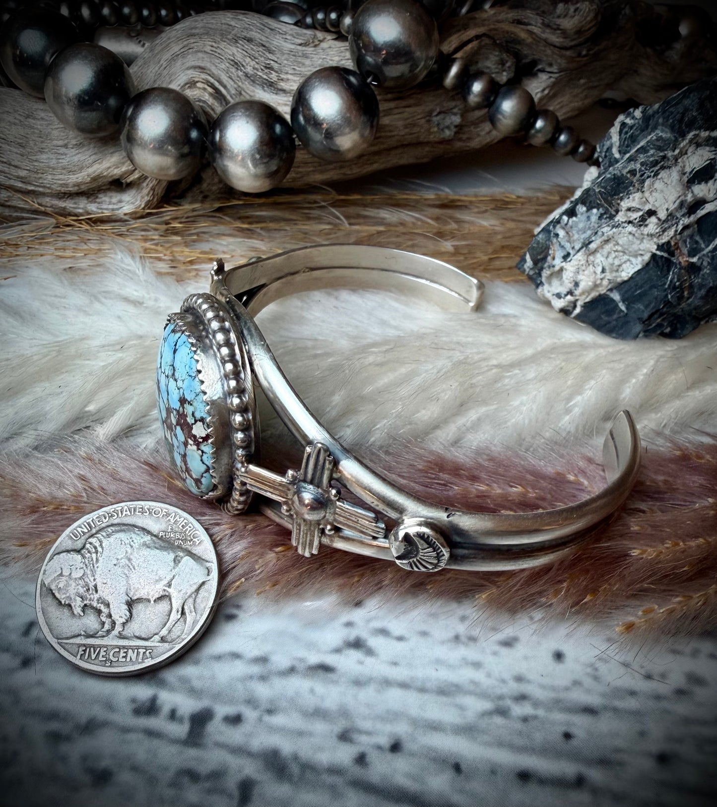 Large Single Stone Golden Hills Cuff