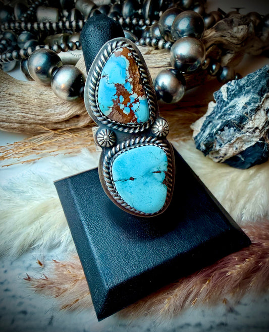 Golden Hills Two Stone Crawler Ring