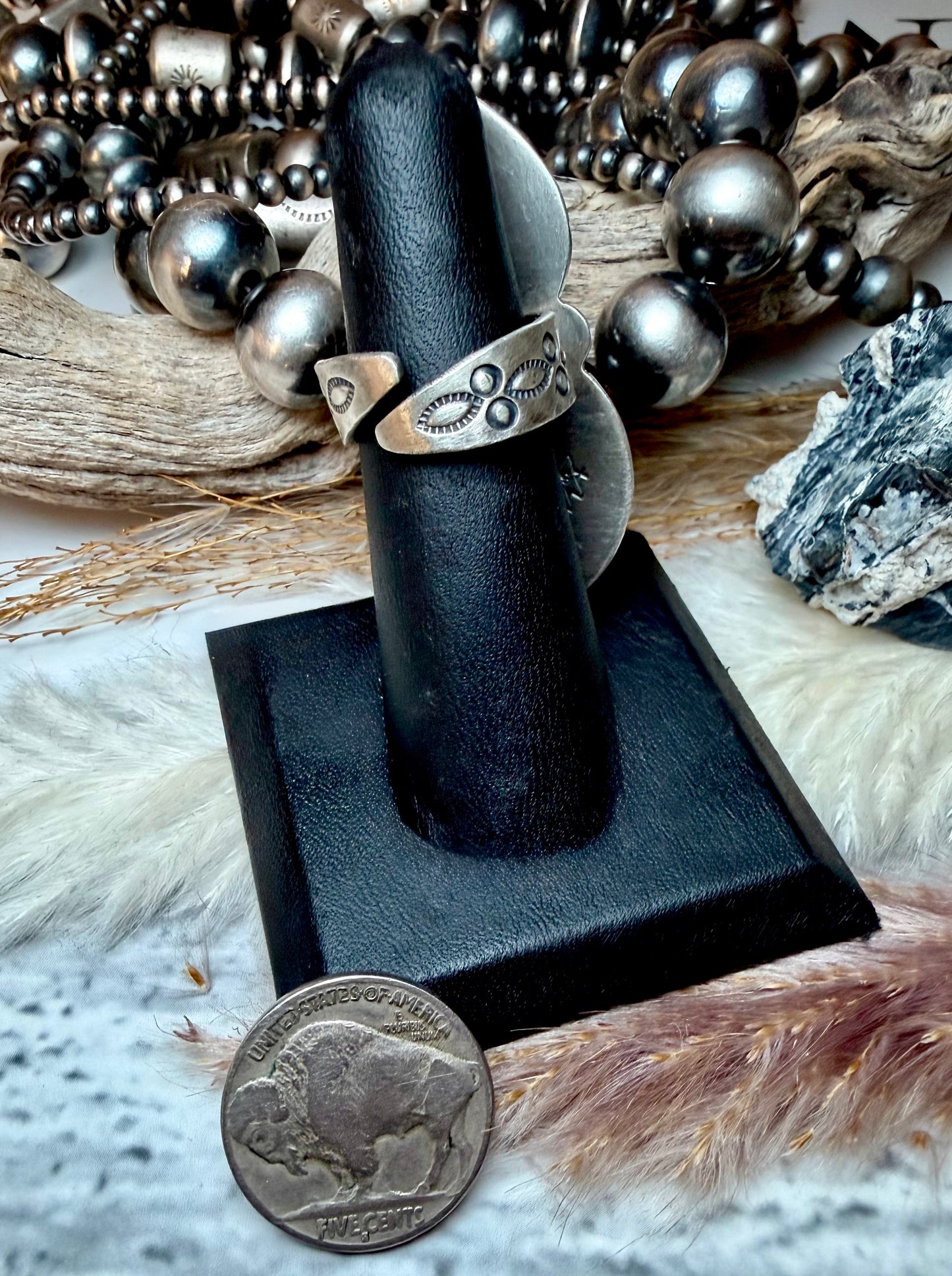 Golden Hills Two Stone Crawler Ring