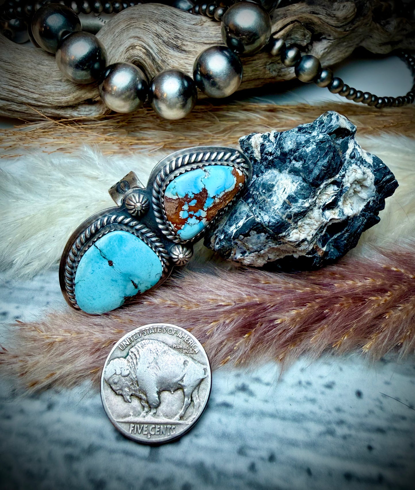 Golden Hills Two Stone Crawler Ring