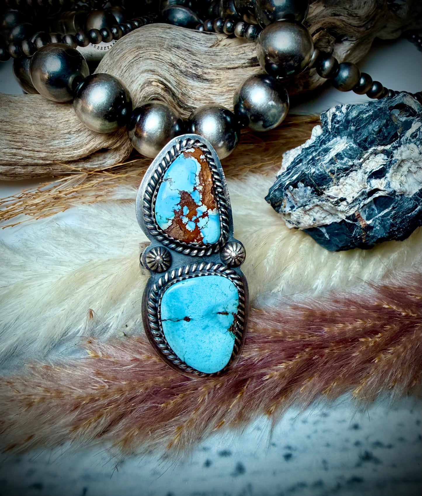 Golden Hills Two Stone Crawler Ring