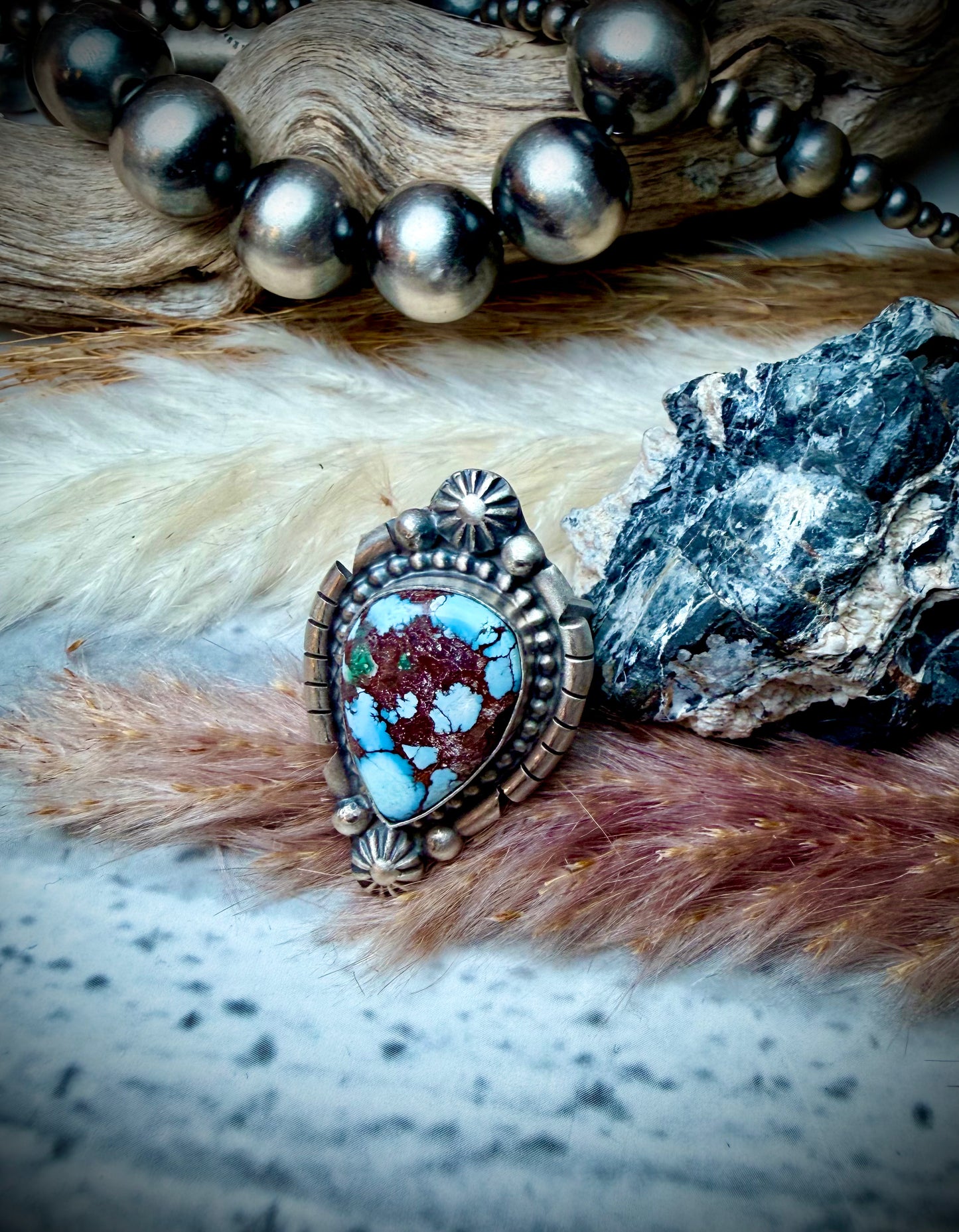 Golden Hills Teardrop Ring