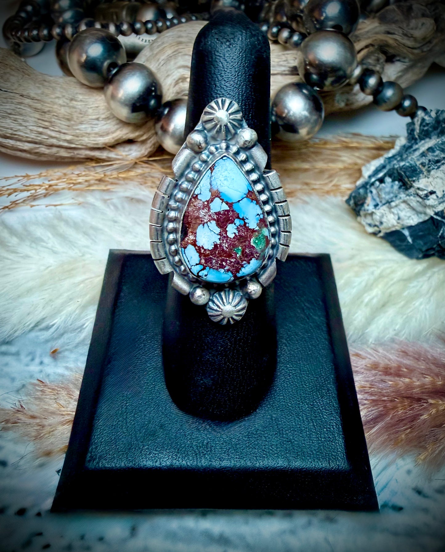 Golden Hills Teardrop Ring