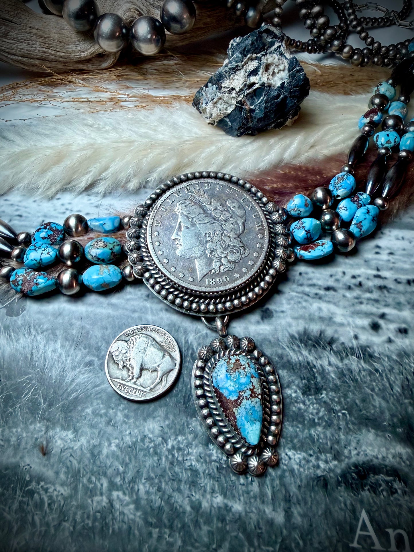 Megan’s Vaulted Golden Hills Triple Strand Choker