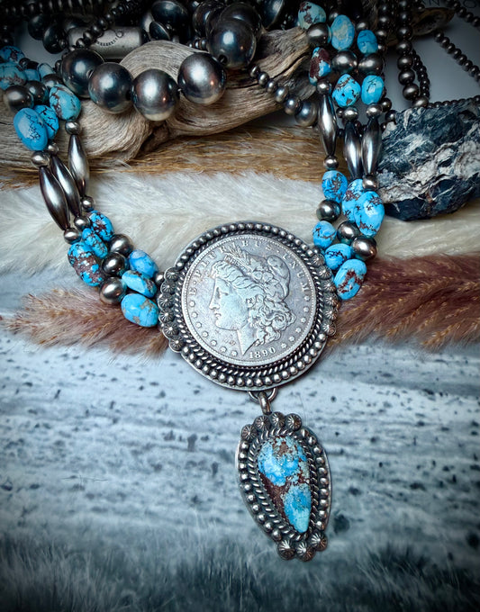 Megan’s Vaulted Golden Hills Triple Strand Choker