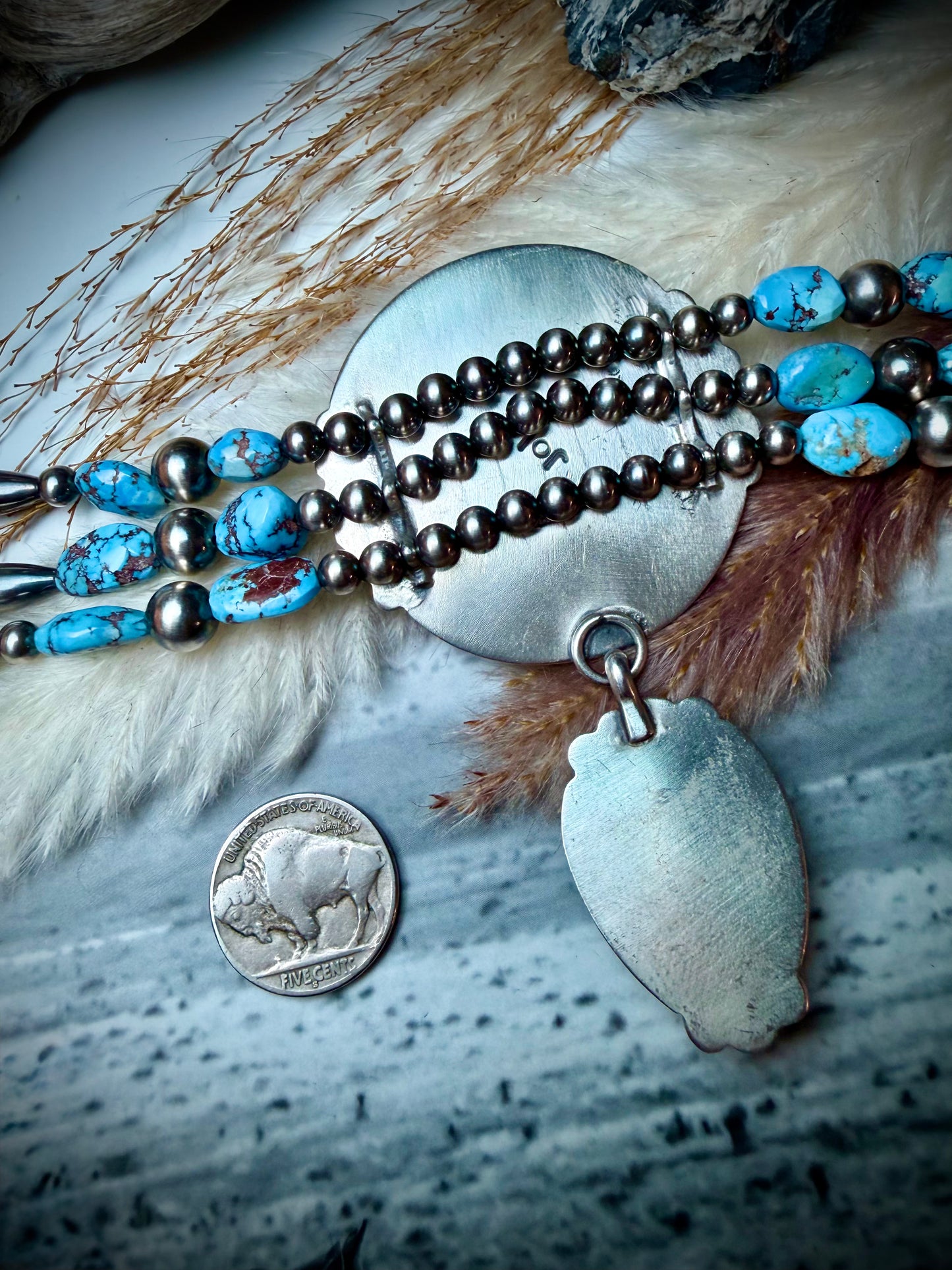 Megan’s Vaulted Golden Hills Triple Strand Choker