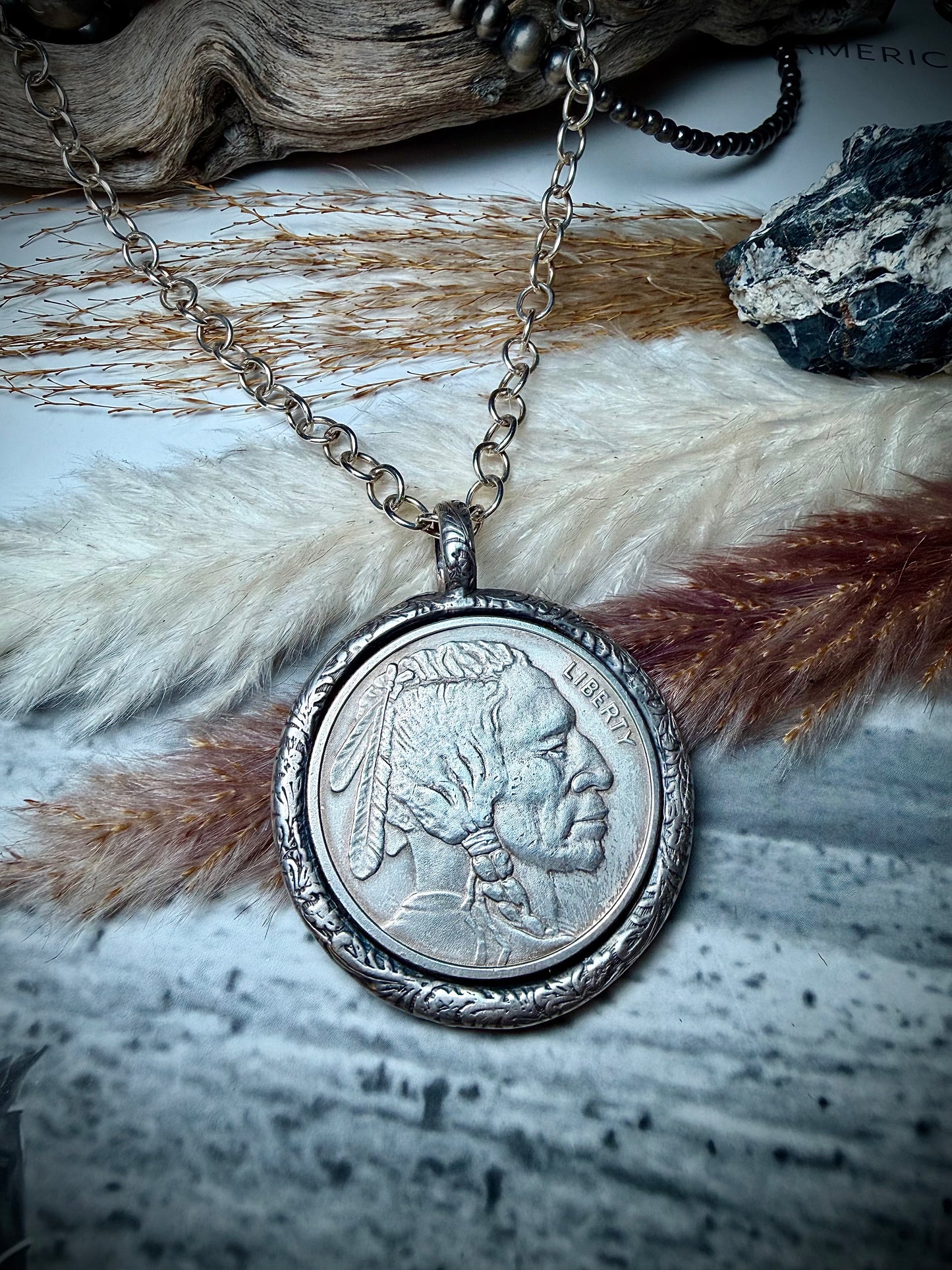 Buffalo Coin Pendant Necklace