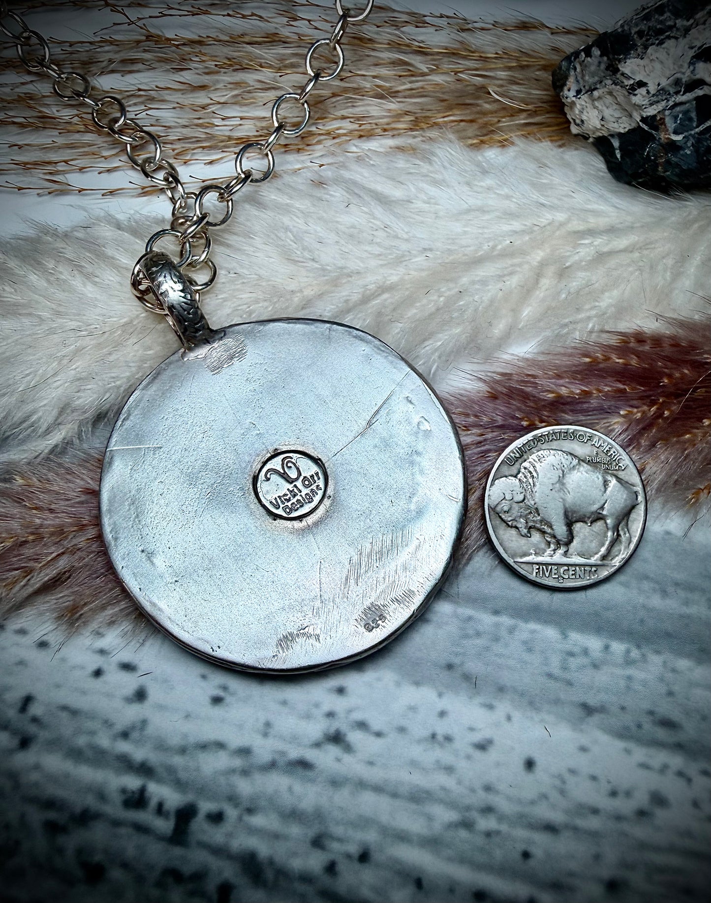 Buffalo Coin Pendant Necklace