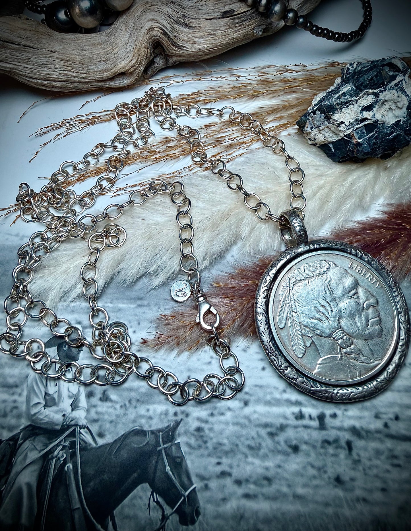Buffalo Coin Pendant Necklace