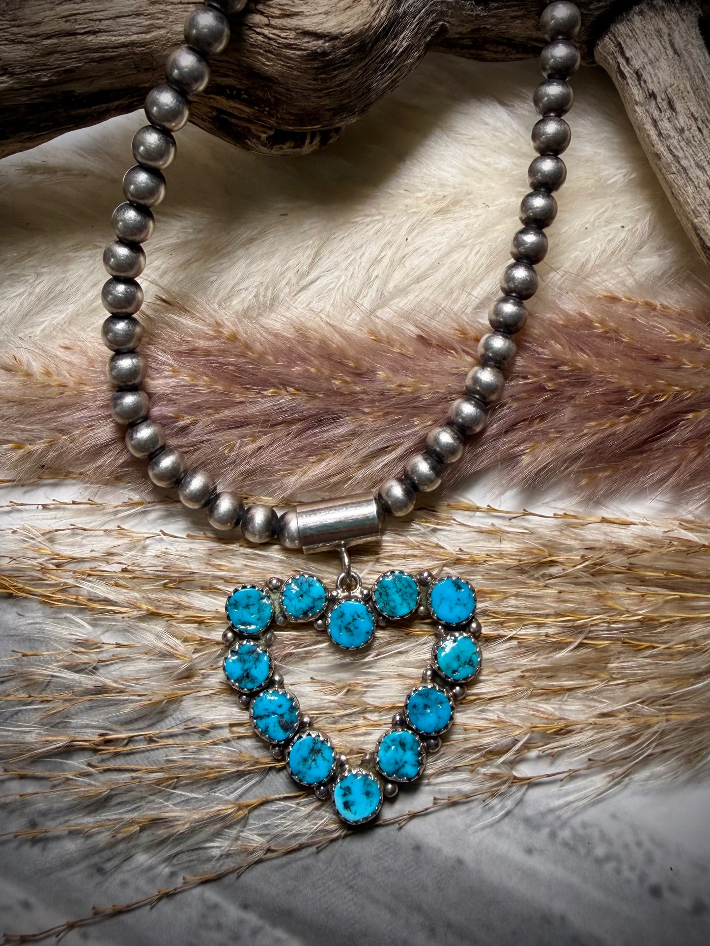 Martin Perry Kingman Heart Pendant