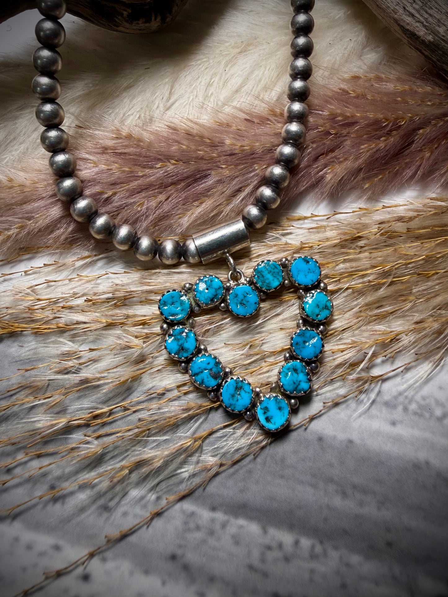 Martin Perry Kingman Heart Pendant