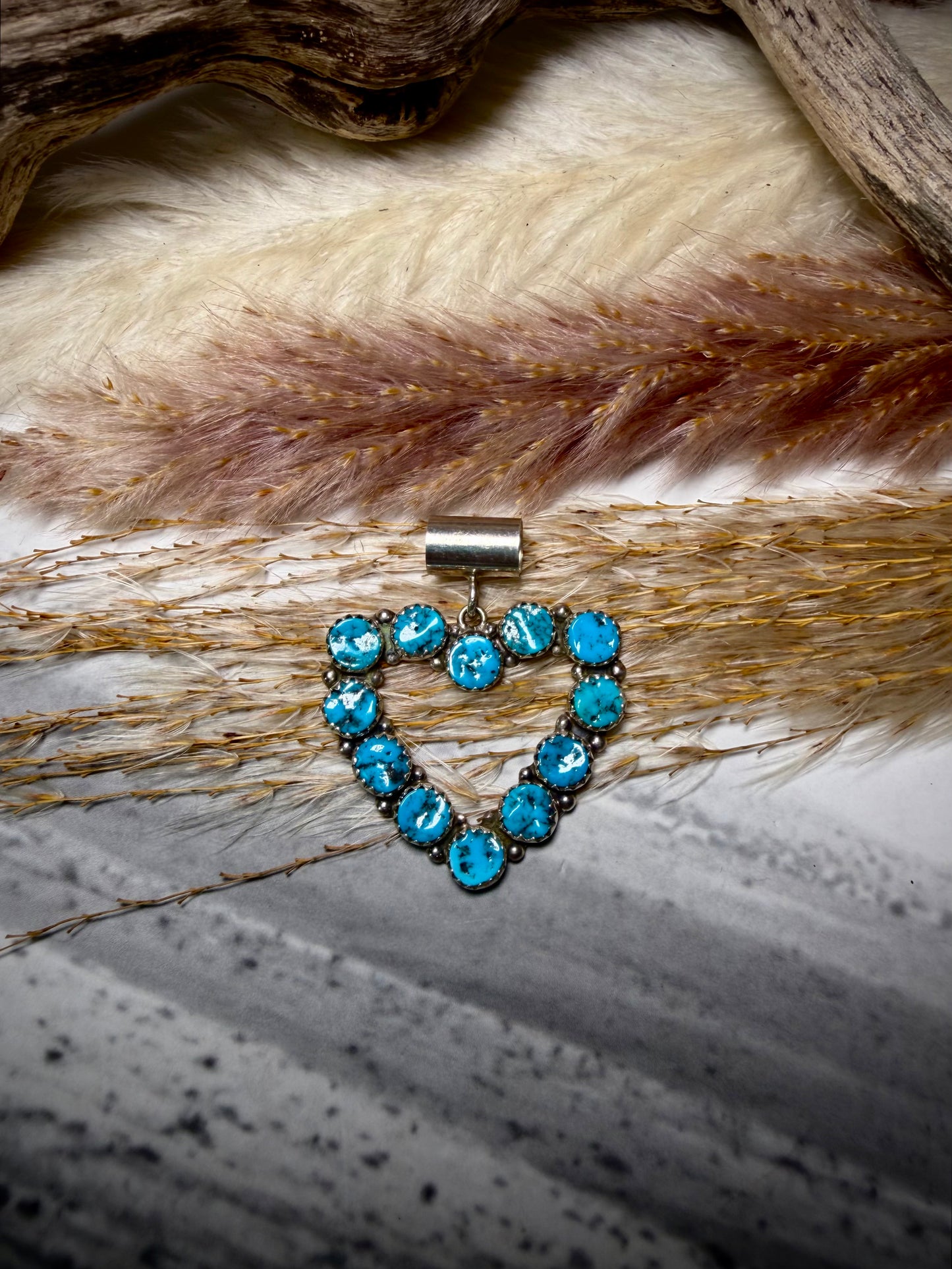 Martin Perry Kingman Heart Pendant