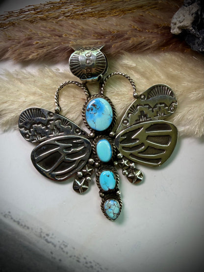 Golden Hills Dragonfly Pendant