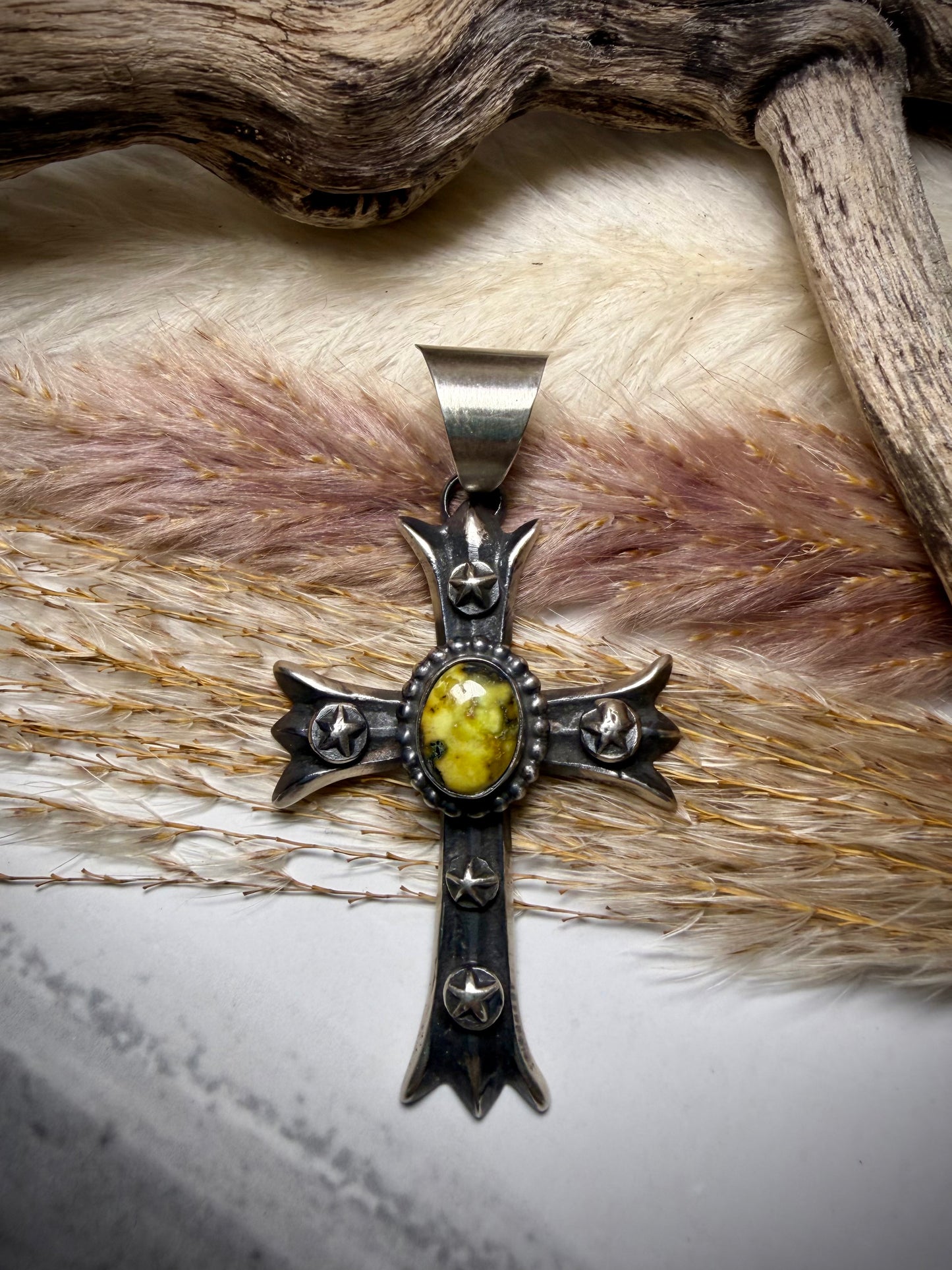 Chimney Butte Palomino Cross Pendant